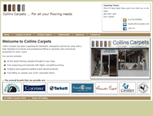 Tablet Screenshot of collinscarpets.net